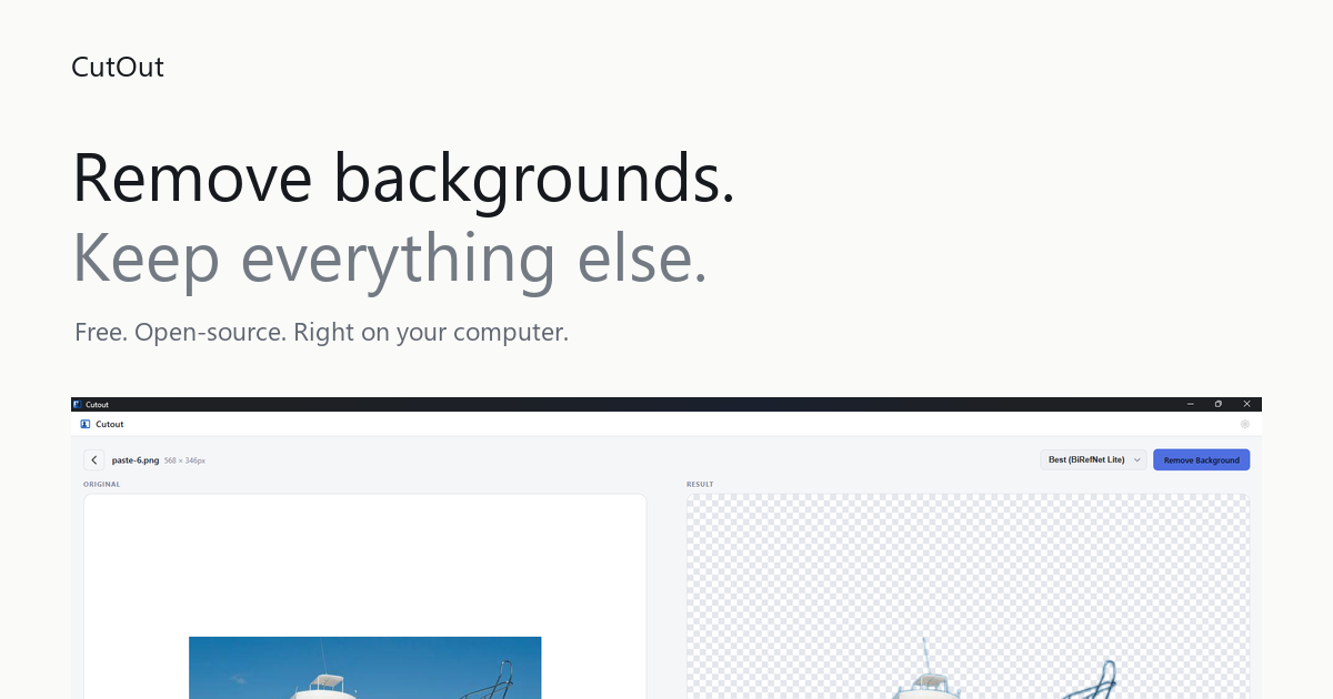 I made a free, fully offline background remover, and I just released v2.0.0 with a bunch of new feat
